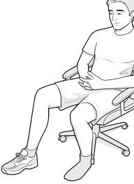 assisted flexion using a chair