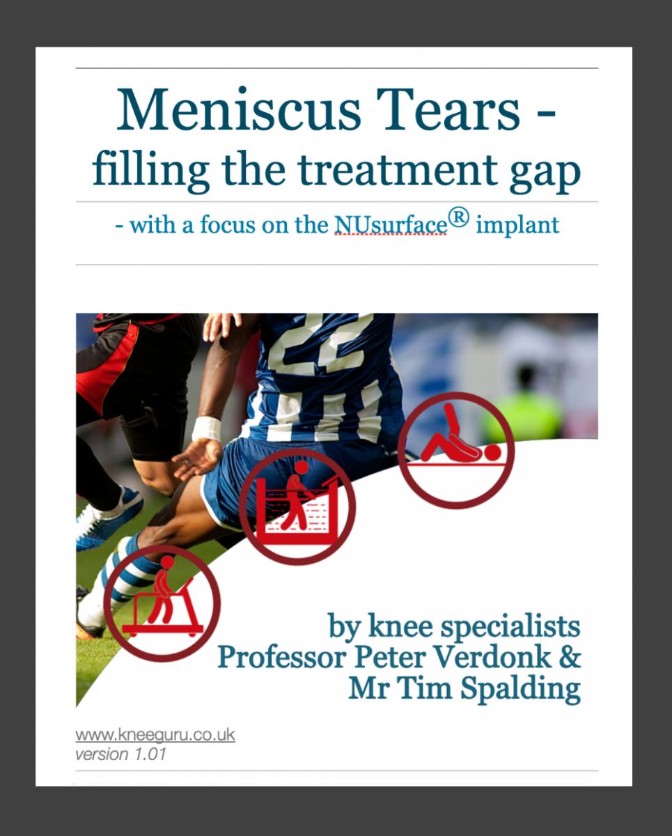 Meniscus tears - filling the treatment gap